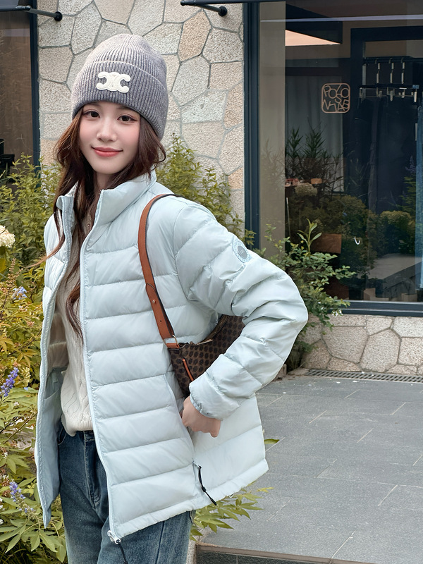 排骨轻薄羽绒服女短款2025新款立领90白鸭绒保暖户外休闲冬季外套|undefined