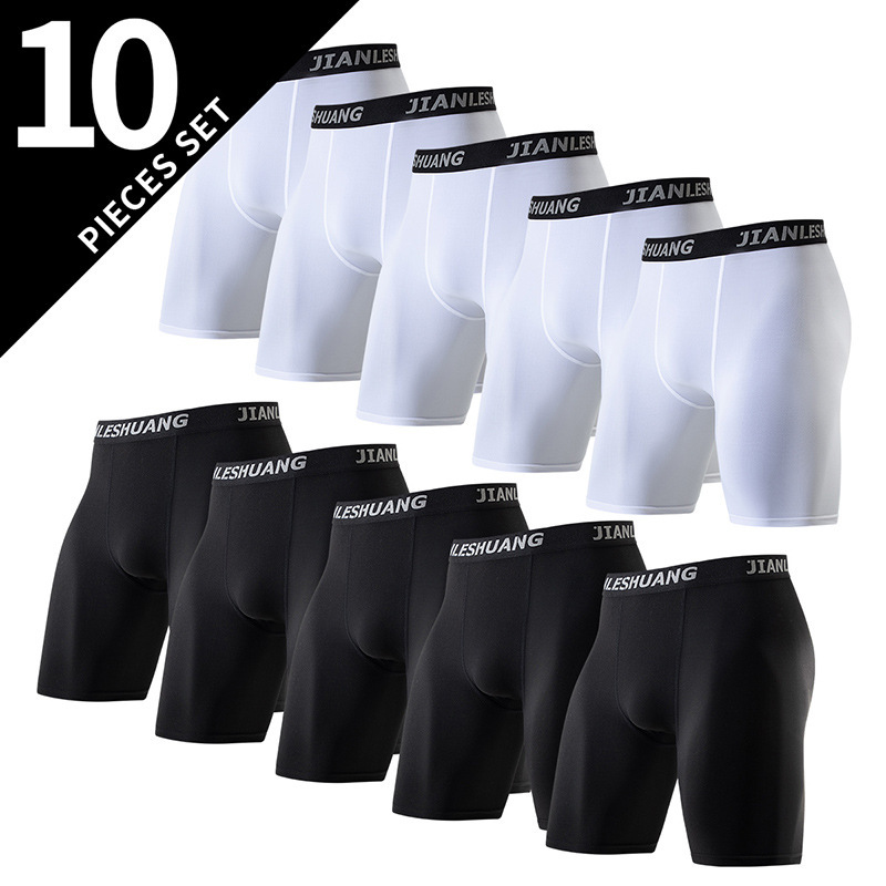 Overseas cross-border platform foreign trade men's 10-piece pants underwear US size sports fitness cycling long shorts