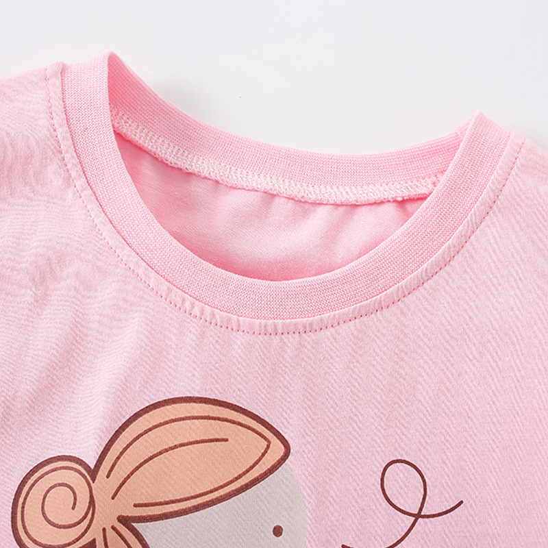 Forestkingdom Children's Clothing Wholesale Kids T-shirt 2025 Summer Cartoon Print Girls Short Sleeve_voghion.com