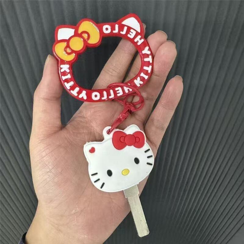 New Niche Kt Big-Headed Cute Keychain Protective Cover, Water Drop-Shaped Access Card Holder, Elevator Card Holder, Electric Vehicle Card Holder, Available for Wholesale
