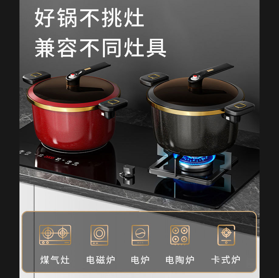 Nueva actualización de cocina de cocina de micro-presión doméstica cocina de cocción multifuncional cocina de cocción de cocción de cocción de doble oreja de gran capacidad al por mayor