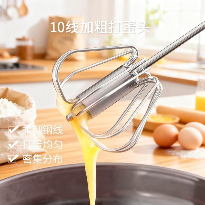 Semi-Automatic Egg Beater [Semi-Automatic, Labor-Saving, and Even Whipping] Household Egg Cream Mixer Kitchen Tool