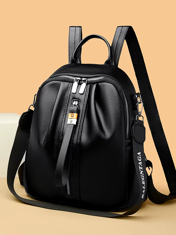 Backpack, universal polyurethane fresh bag to go out, 2023