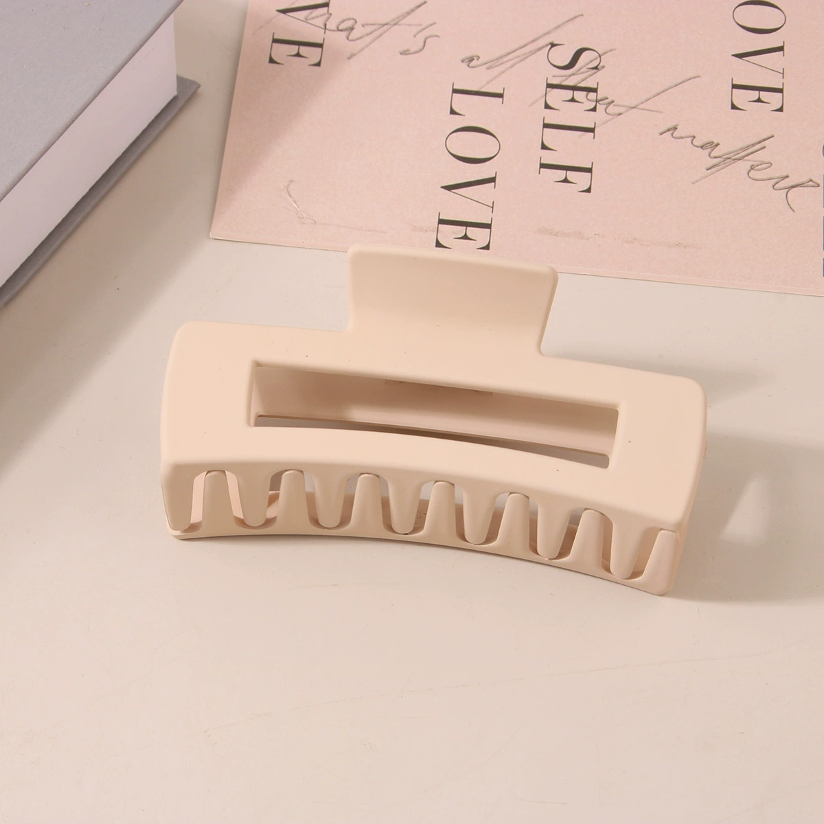 (Cross-border trading), rectangular matte crab pin, big shark, hairgrip, Amazon, simple and elegant design