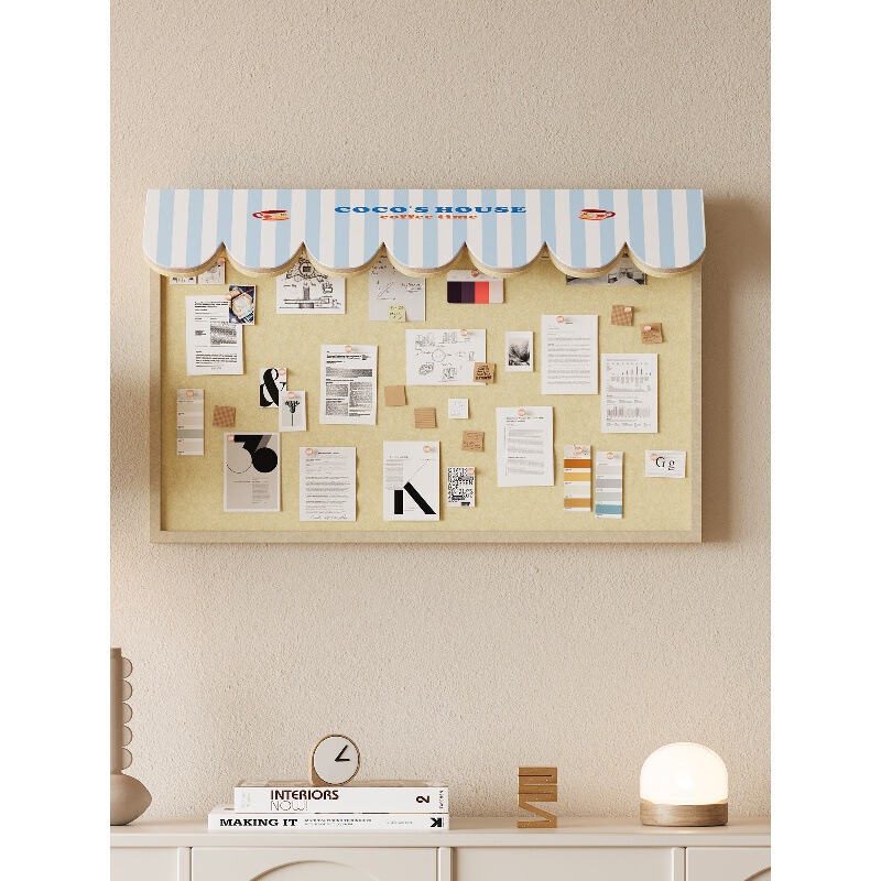Felt Board Wall Stickers Photo Wall Vision Board DIY Three-Dimensional Border Wall Display Board Cork Board Wall Display Rack