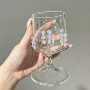 耐温手绘家用女士酒杯