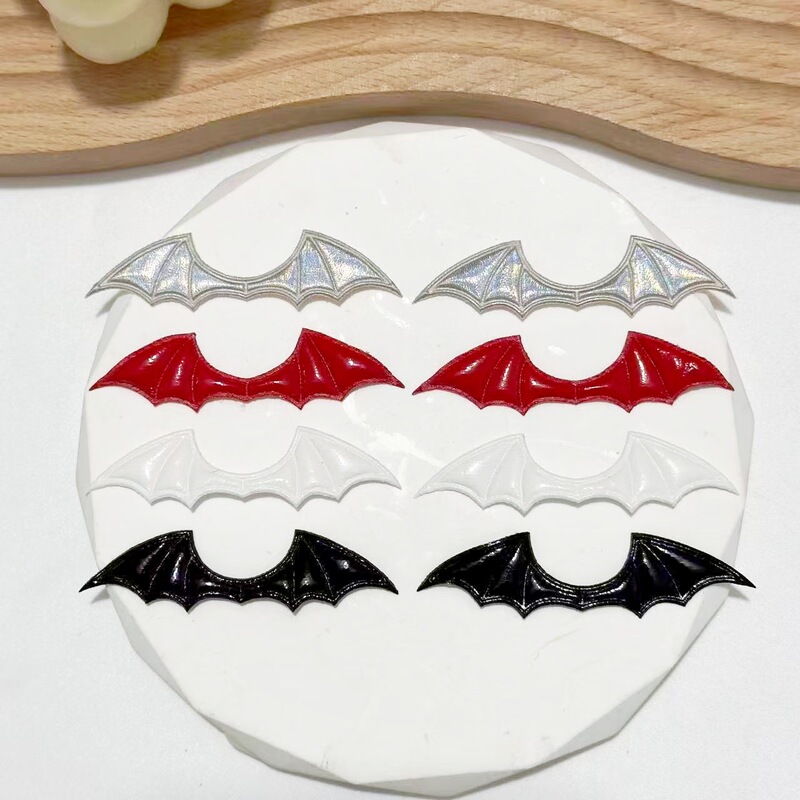 Leather Devil Small Bat Wings DIY Handmade Hair Accessories Halloween Vampire Hairpin Wings Accessories Wholesale