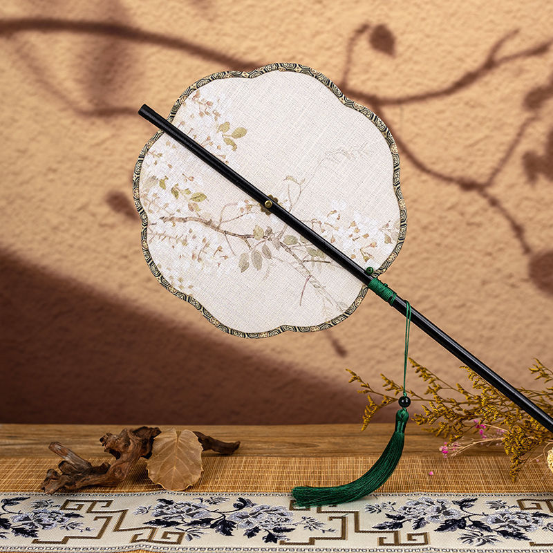 Ventilador de cintura plegable de estilo antiguo, bambú, flecha, traje de Han, cheongsam, falda de caballo, espectáculo fotográfico, regalo de estilo nacional, portátil