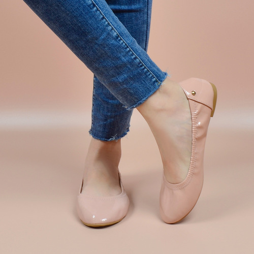 Foreign Trade Egg Roll Shoes for Women, Shallow Mouth Soft Casual Women's Single-Layer Shoes,  New Arrival Grandma Shoes, Foldable Shoes