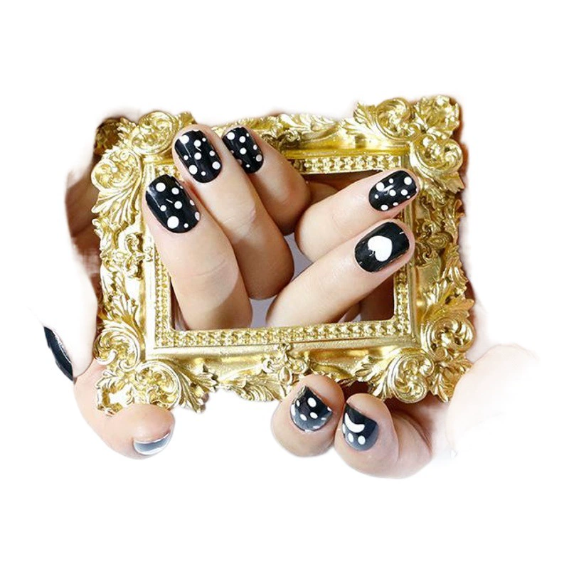 Относится к принцессе ногтей 24 шт. В сумке носимый кусок ногтя готовый Нейл-арт Детский Патч Нейл-арт готовый кусок ногтя