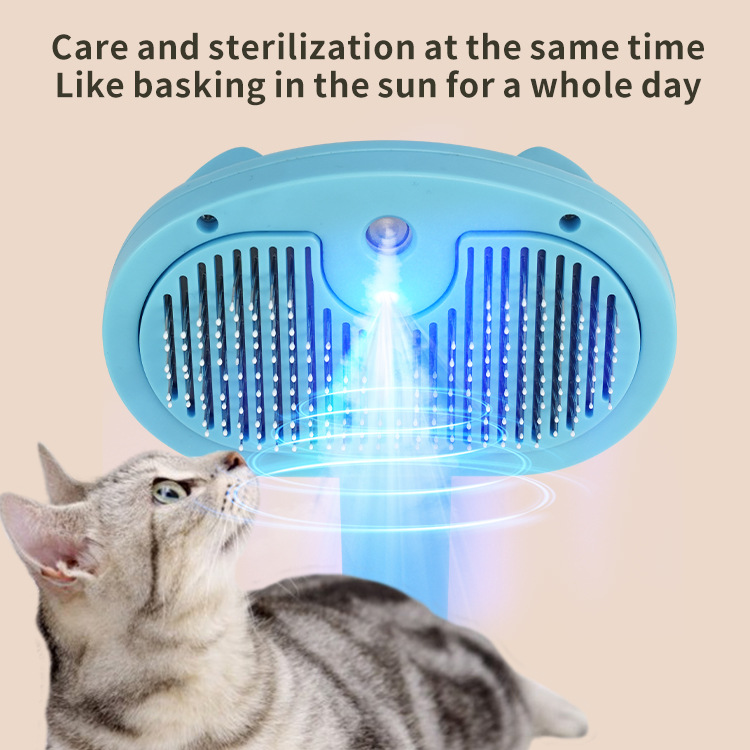 Pet Spray Comb Cat Comb Dog Comb Rechargeable Hair Pull Open Knot Floating Hair Comb One-Button Hair Removal Supplies