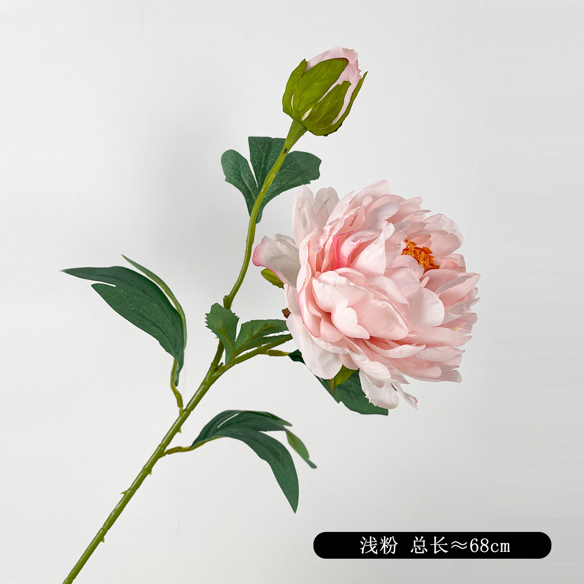 Flor artificial de peonía con bordes quemados, flor de seda de peonía con bordes quemados estilo pintura al óleo vintage, decoración para el hogar, sala de estar, accesorio para fotografía.