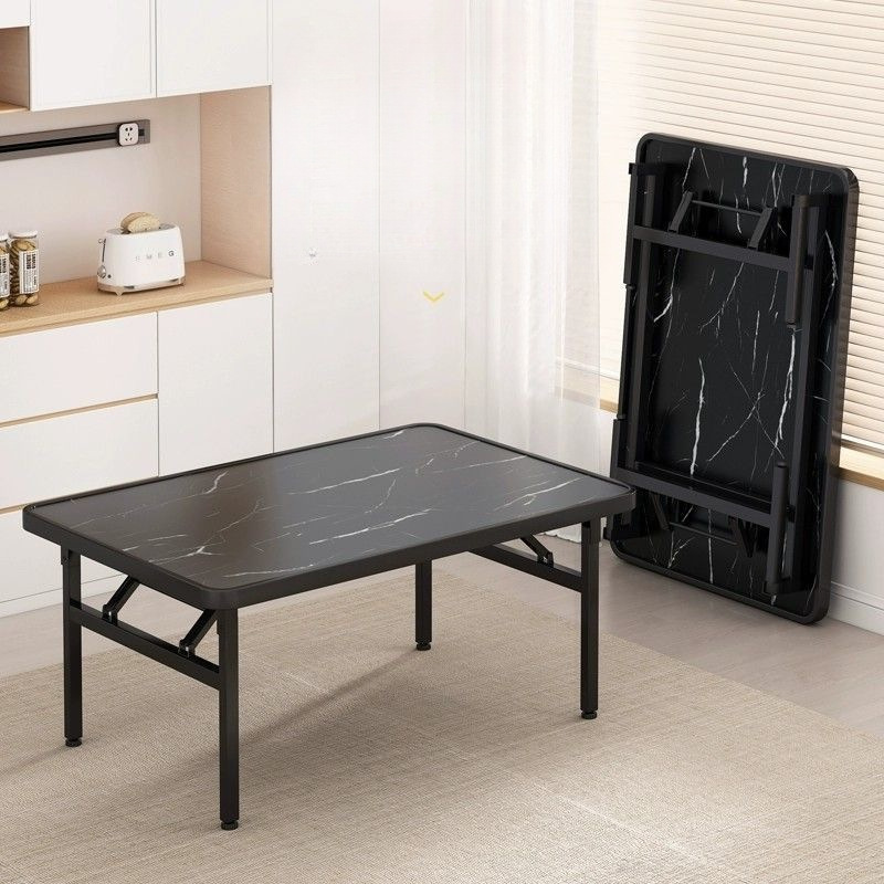 Household Folding Table, Small Dining Table, Rectangular Dining Table, Dormitory Dining Table, Simple Folding Table for Setting up Stalls
