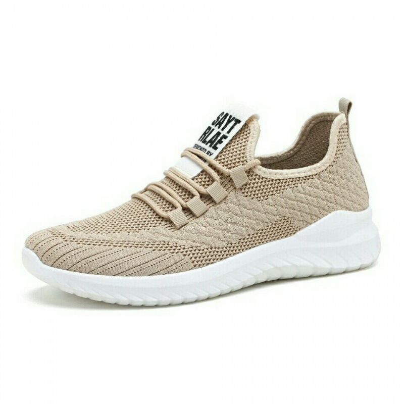 Mens Breathable Mesh Running Shoes Trendy Versatile Soft Sole_voghion.com
