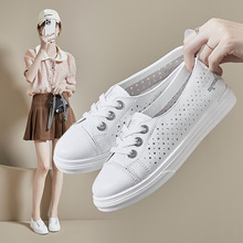 2024夏季新款小白鞋女镂空透气学生板鞋休闲鞋增高ins潮街拍HDA28