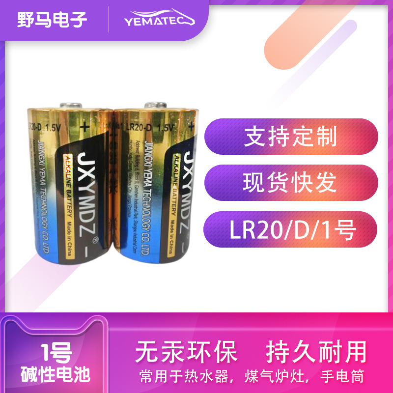 Alkaline No. 1 Battery Lr20D Type No. 1 Large Aromatherapy Machine Parking Lock Gas Stove Battery Wholesale Spot