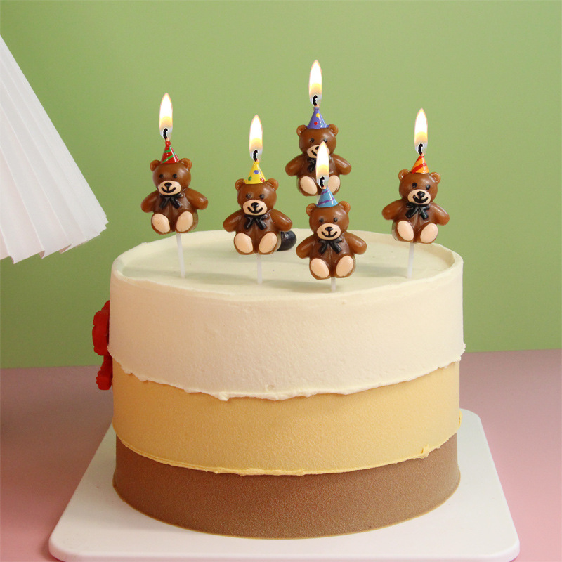Birthday Bear Paraffin Birthday Candle display picture 3