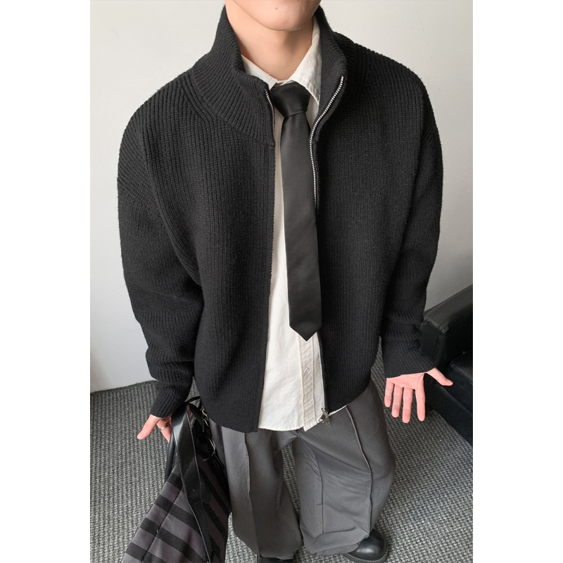 1000g开衫毛衣外套男式高品质宽松时尚潮流针织衫夹克外套跑量价|undefined