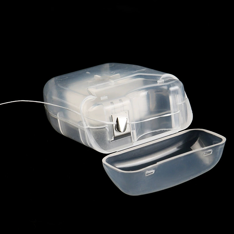 口腔清掃用使い捨てデンタルフロスロール 50m ミント味 ワックス加工 ホワイトナイロン 630D 歯間の滑らかさを保つ