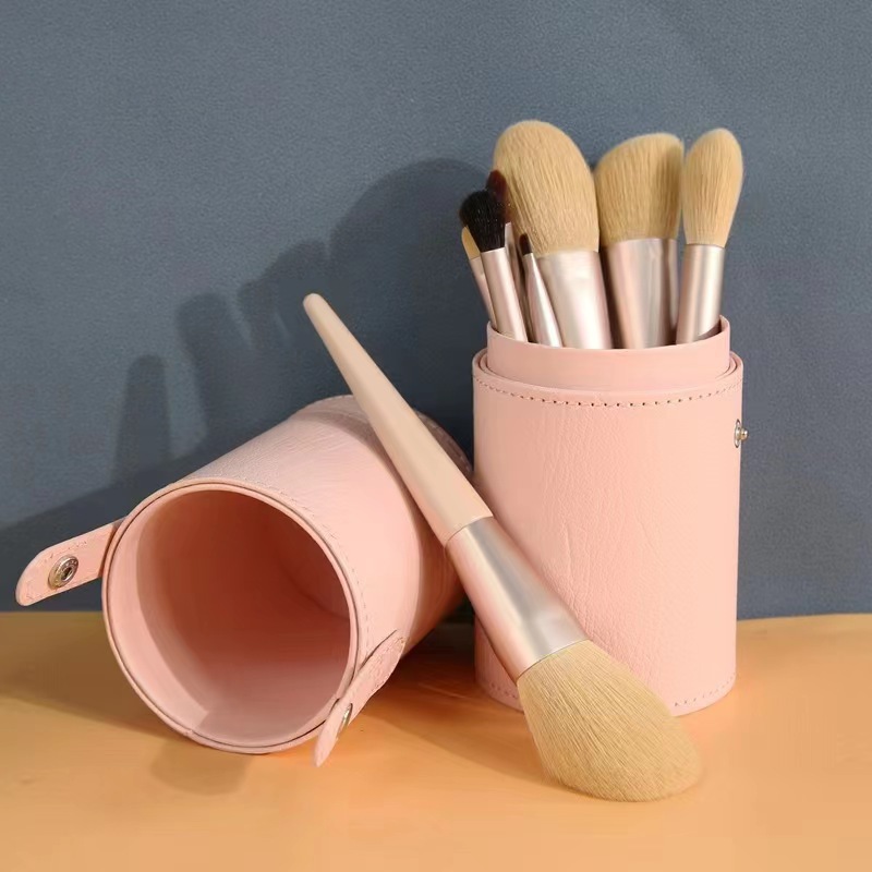 Juego de pinceles de maquillaje Morandi 12 Cangzhou Cepillo de sombra de ojos de cerdas suaves Cepillo de polvo suelto Cepillo de cejas Cepillo corrector Caja de regalo Ainoqi