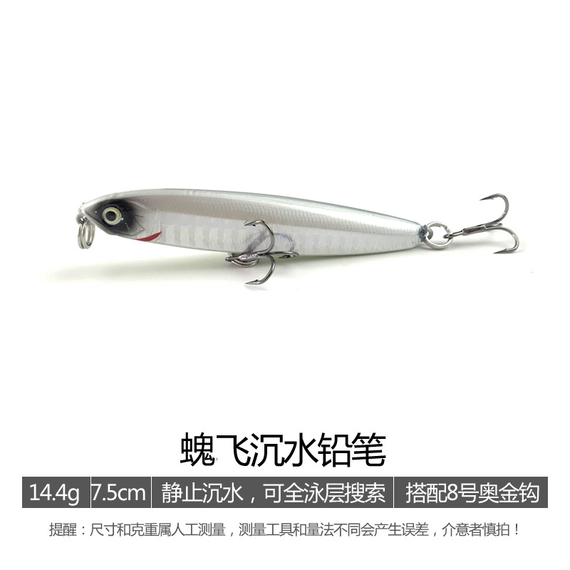 Sinking Minnow Fishing Lures 95mm 24.5g Haed Baits Fresh Water Bass Swimbait Tackle Gear