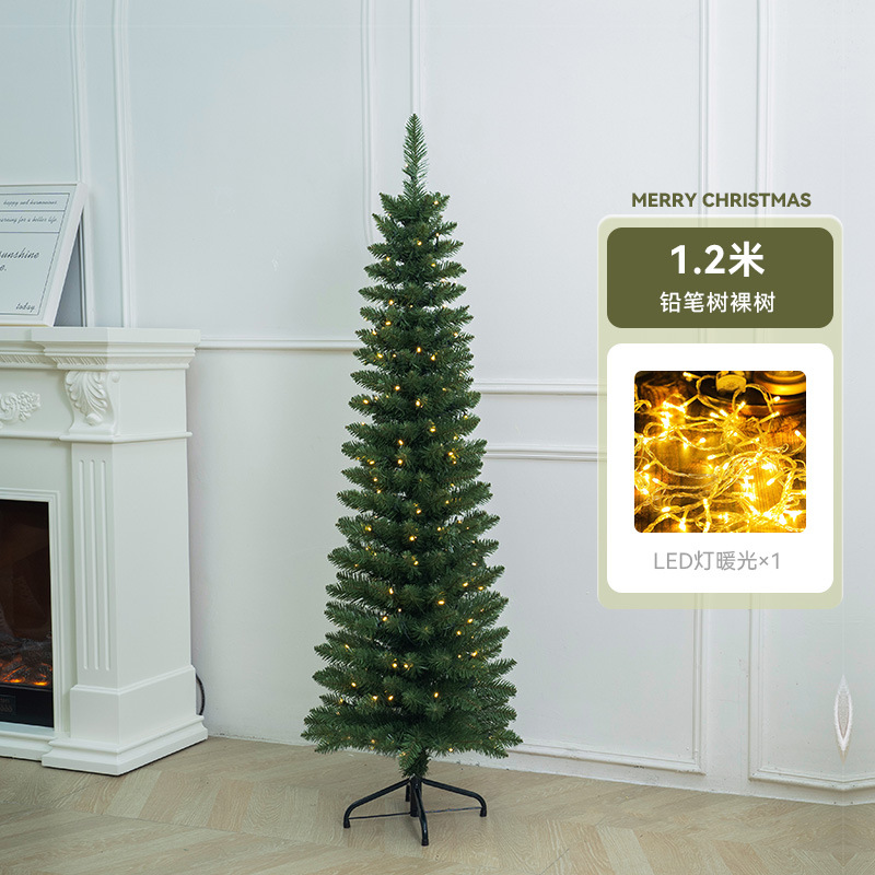 árbol de navidad cifrado árbol de navidad grande verde punta simulación árbol de navidad delgado árbol de lápiz delgado