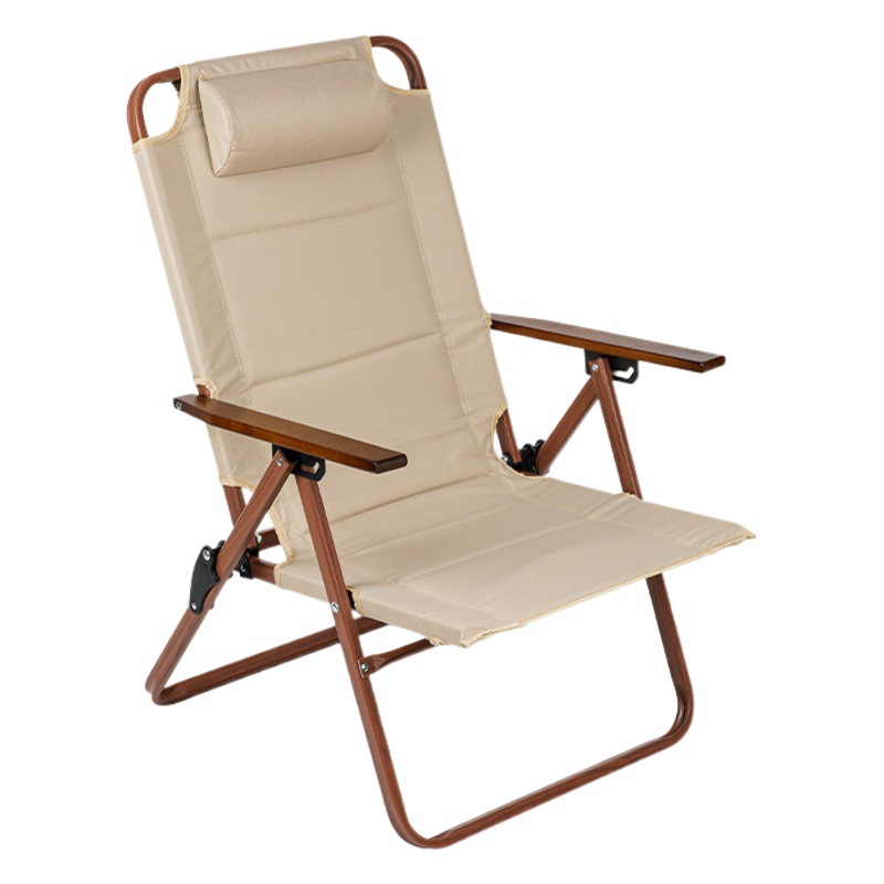 Silla plegable al aire libre tres-Bloque ajustable reclinable aleación de aluminio Silla de pesca Silla de camping plegable reclinable