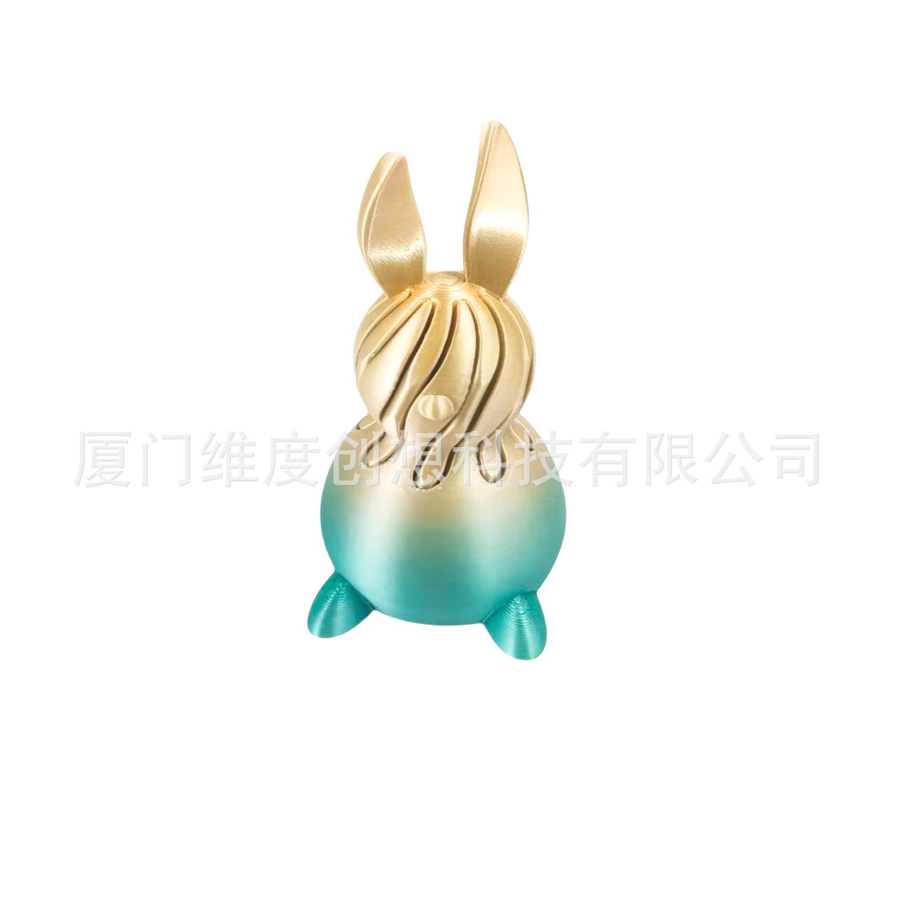 Explosión transfronteriza impresa en 3D juguetes descomprimidos conejo de Pascua a través de espiral empuje empuje música barraca artefactos adornos