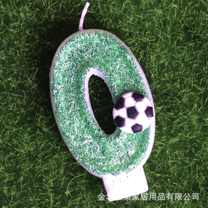 Amazon の人気サッカーシリーズデジタルキャンドル色変化クリエイティブ男の子の誕生日キャンドルケーキデコレーションドロップシッピング|undefined