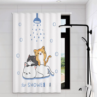 Bathroom Toilet Curtain, No-Drill Installation, Toilet Small Window Cover Curtain, Waterproof, Anti-Peeping, Privacy Curtain
