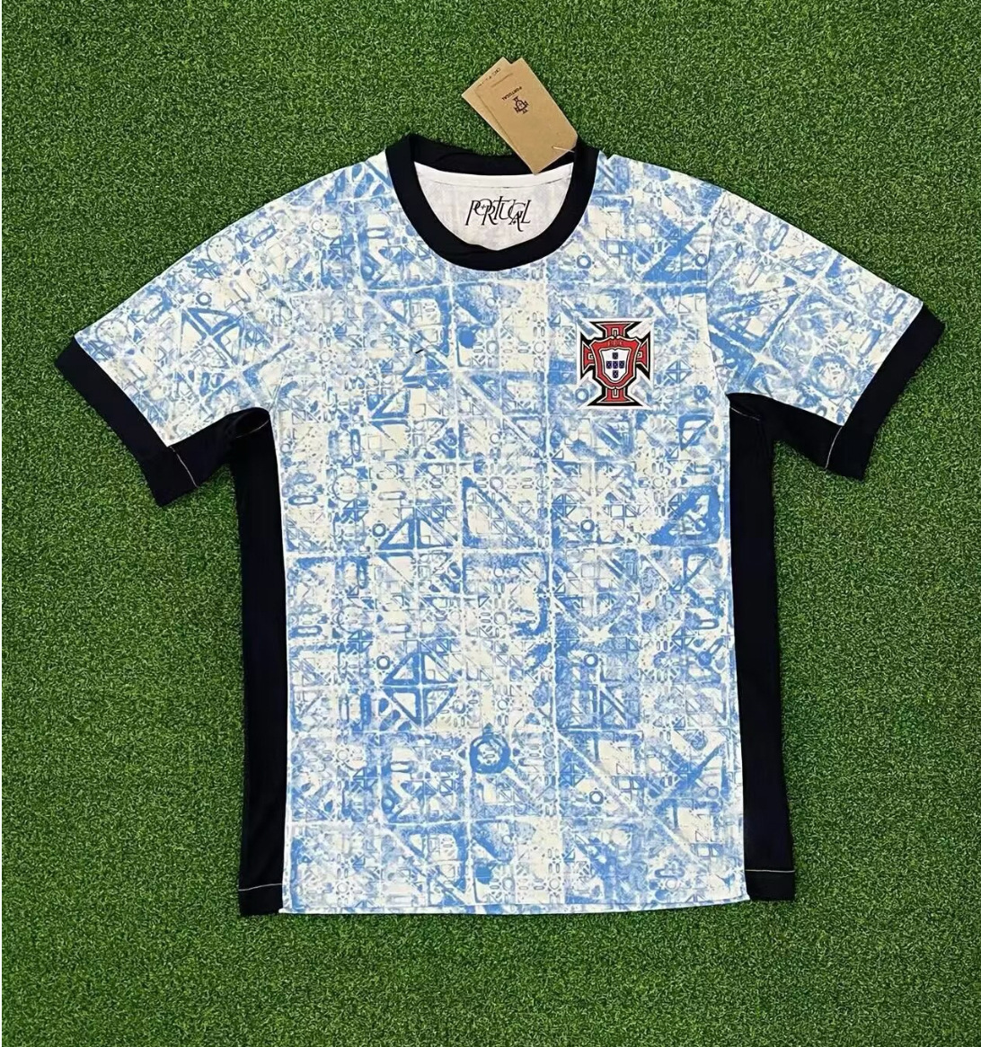 Copa de Europa 2024 Camiseta francesa Selección nacional italiana Inglaterra España Brasil Camiseta de fútbol transfronteriza