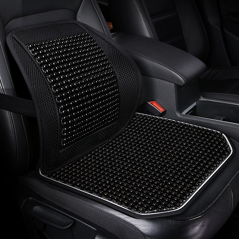 [Деревянные бусины для поддержки талии деревянные бусины набор из трех частей] автомобильная подставка для талии квадратная подушка деревянные бусины для поддержки талии деревянные бусины квадратная подушка набор из трех частей