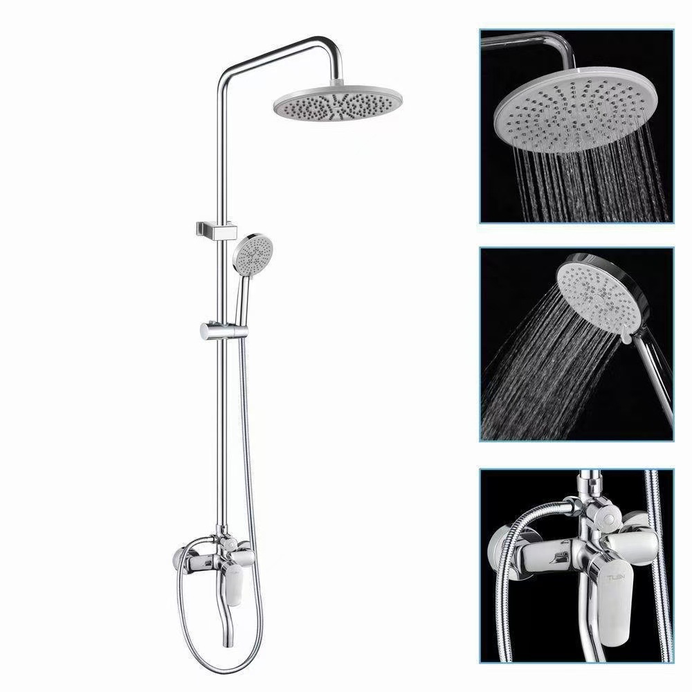 [Cablo directo de fábrica] Juego de ducha de ducha ducha de ingeniería doméstica ducha presurizada baño baño grifo de baño