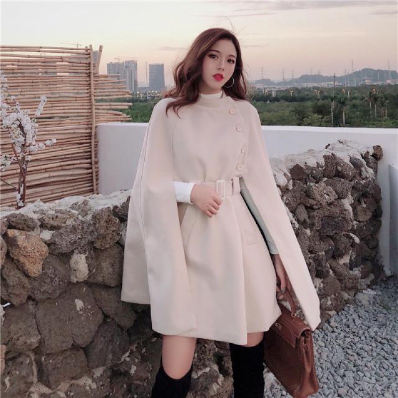 All-match Cloak Woolen Coat - Image 4