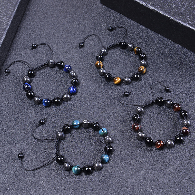 Fashion Gradient Color Agate Handmade Bracelets 1 Piece