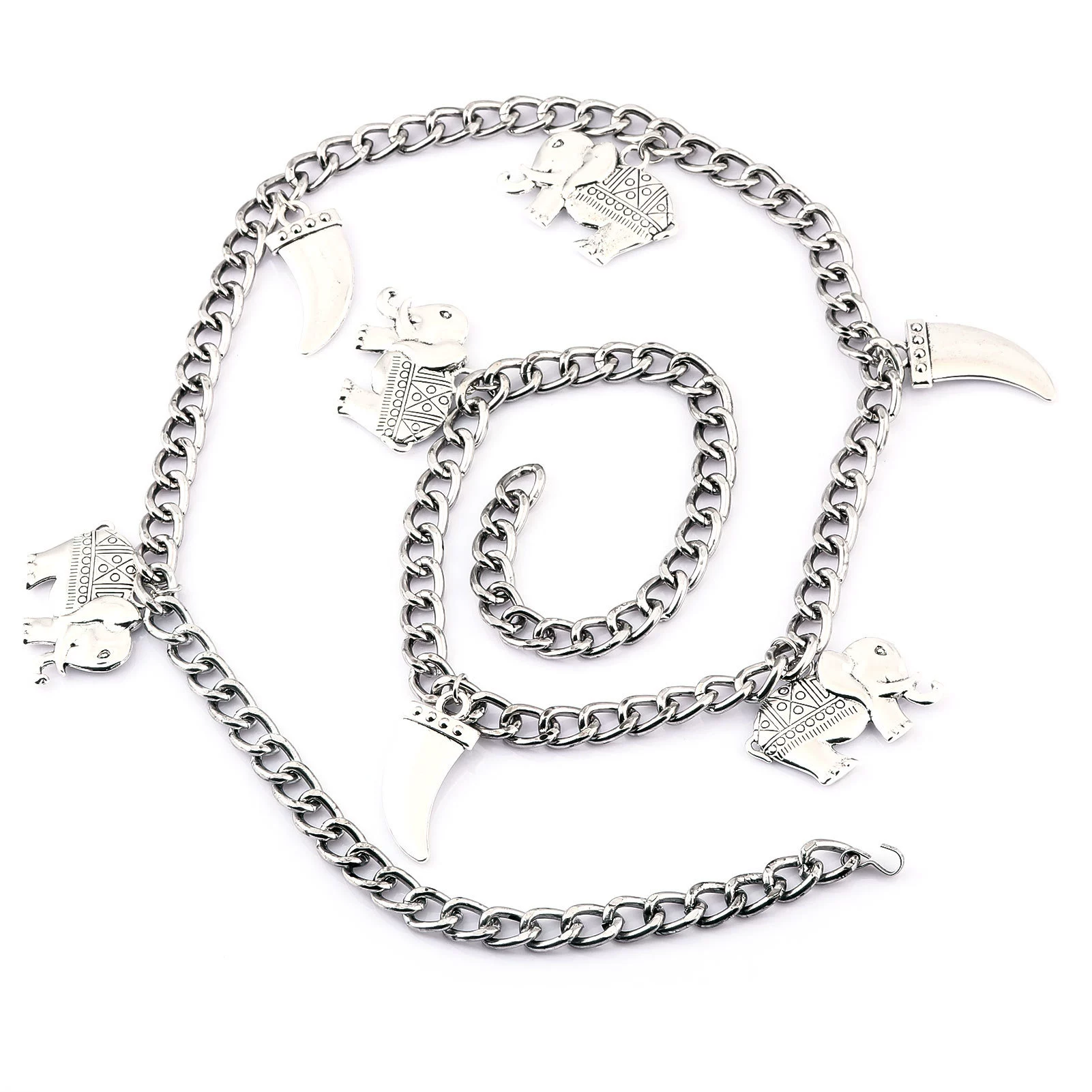 Brand fashionable metal dress, accessory, punk style, simple and elegant design