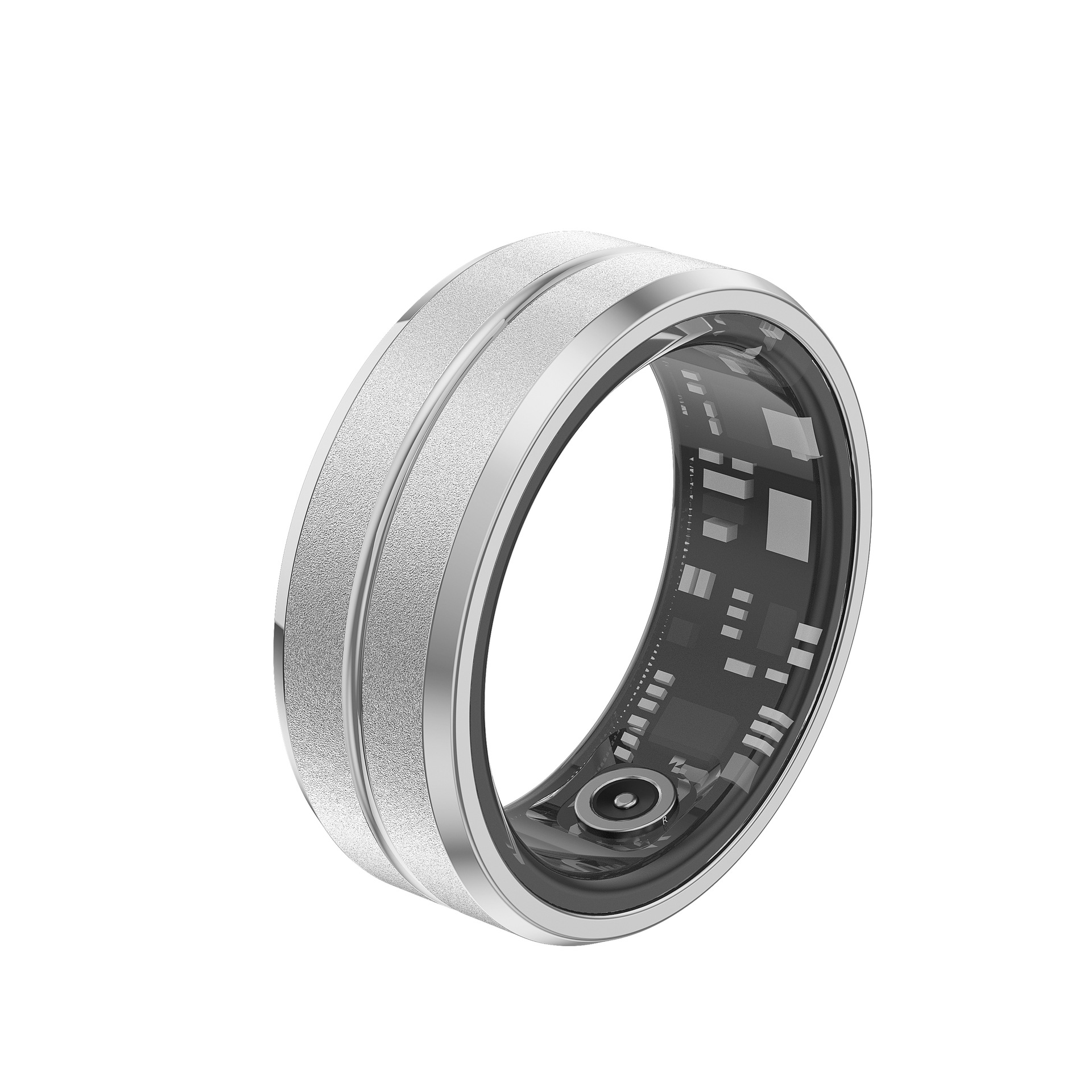 Anillo inteligente multifuncional oxígeno sangre monitoreo de la frecuencia cardíaca tecnología negra impermeable Bluetooth anillo inteligente01