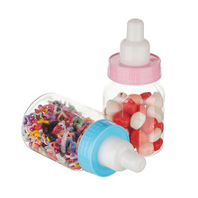 婴儿奶瓶淋浴礼品迷你塑料糖果盒子宝宝满月周岁回礼可爱盒糖盒