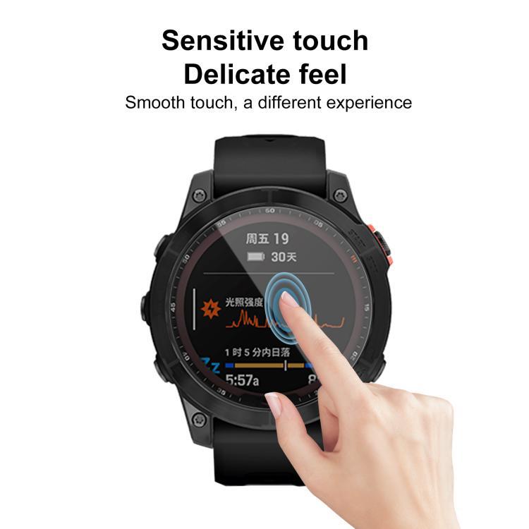 2 piezas xDfind curva 3D película compuesta para Garmin Forerunner 255 / Garmin Feni