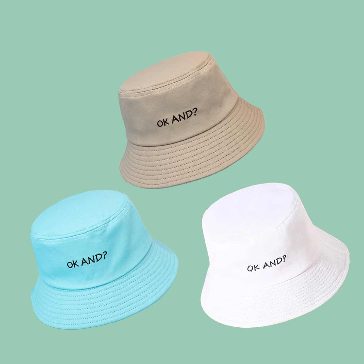 Fashion Embroidery Wide-brimmed Sunscreen Sunshade Fisherman Hat Wholesale display picture 10