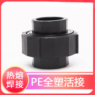 Pe Pipe Fittings Pe Pipe Joints Tap Water Pipe Accessories Pe Water Supply Pipe 1/2 Inch 3/4 Inch 1 Inch Hot Melt Welding All-Plastic Union