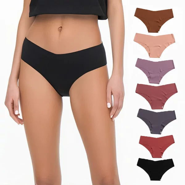 Cross-Border Foreign Trade Underwear Ice Silk Seamless Underwear Women's Thin Breathable Sexy Pure Cotton Crotch Large Size Women's Underwear Wholesale