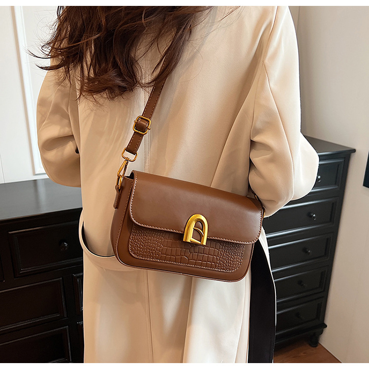 Women's Crossbody Bag Crocodile Pattern Shoulder Bag For Autumn_voghion.com