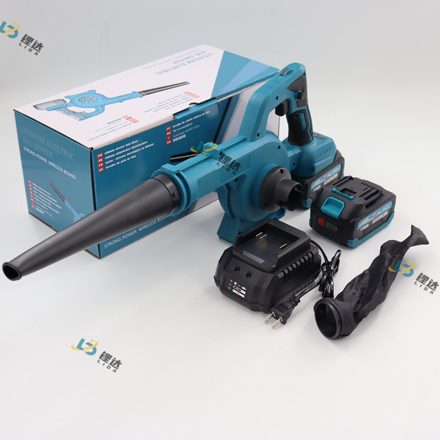Soplador de alta potencia de doble propósito, máquina de tormenta de mano, máquina de polvo potente, máquina de soplado de hojas, secador de pelo de batería de litio industrial image 8