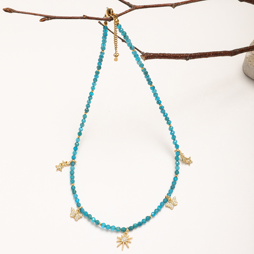 20g Weight Necklace Classification 1 Piece Quantity Travel Occasion Alloy, Agate Material Heart Shape Pattern Women's Gender Beaded Design Ethnic Style, Bohemian Style Ethnic Style Bohemian Heart Shape Alloy Agate Necklace In Bulk 37