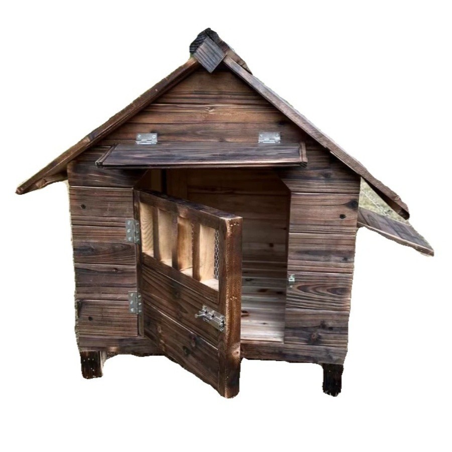 방비 야외 탄산 나무 사계절 개 집 고양이 집 개 사육장 고양이 사육장 애완 동물 집 사육장