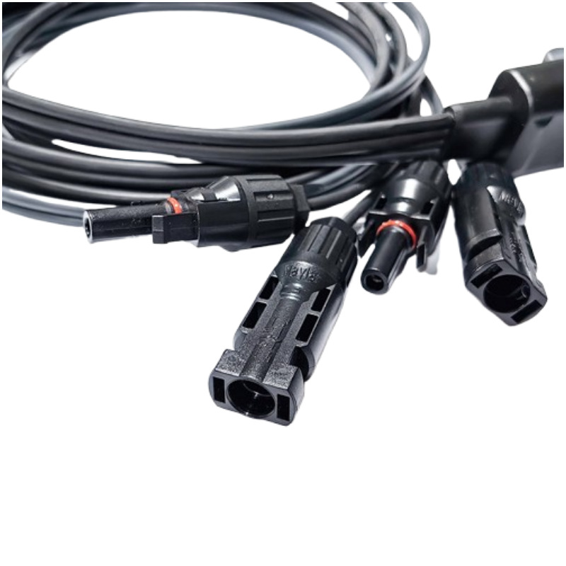 MC4 转 PV 微型逆变器连接器转光伏板连接器线束