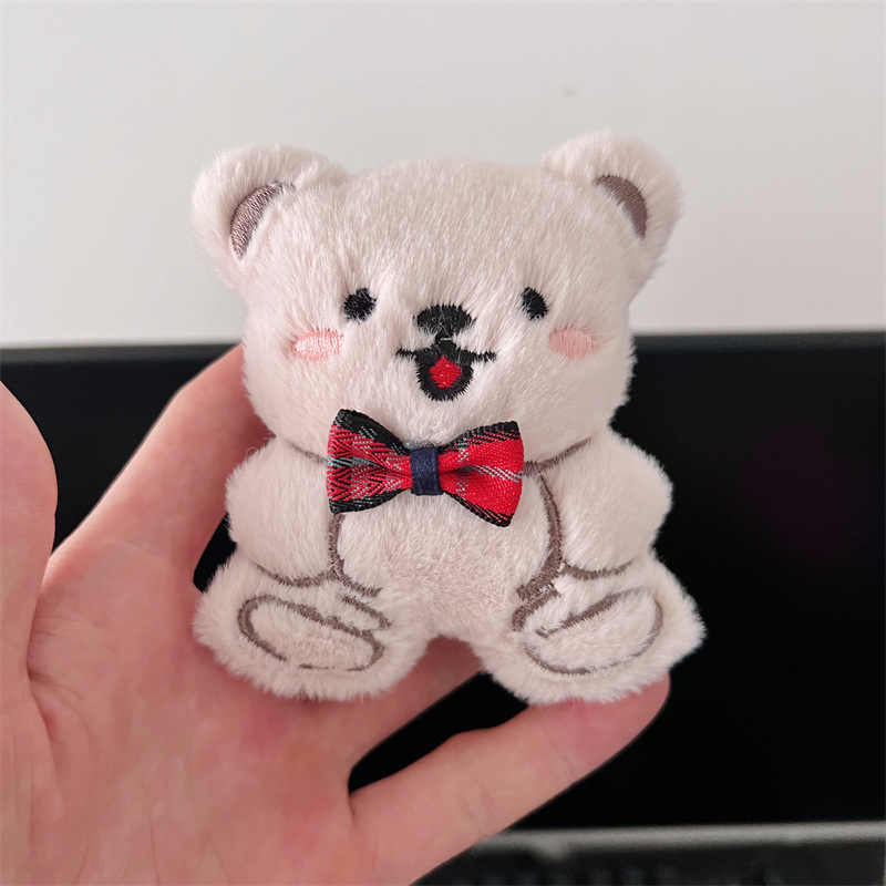 新款线条蝴蝶结小狗毛绒公仔配件卡通玩偶包包挂件diy服饰鞋辅料|undefined