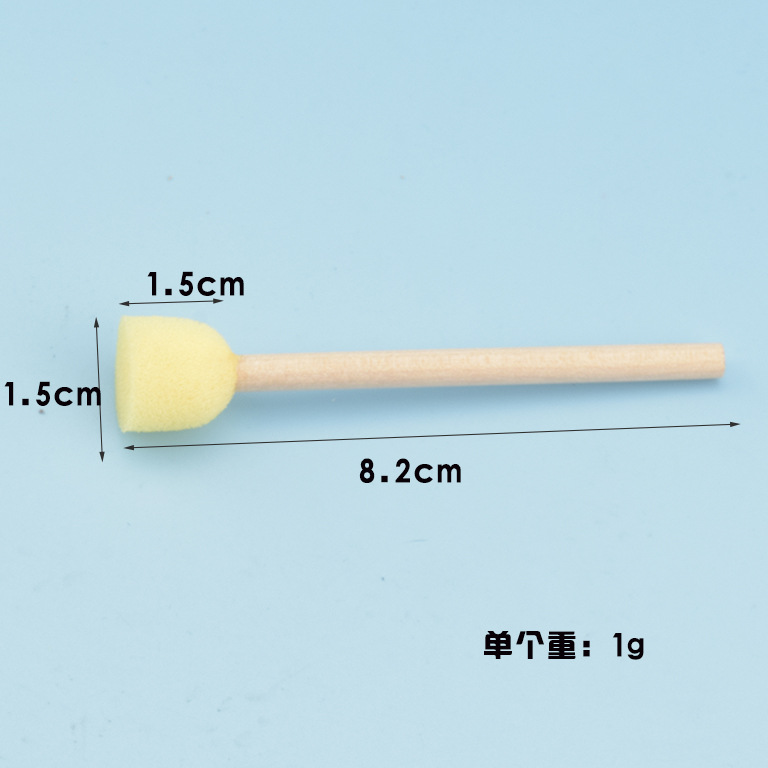 Seta transfronteriza esponja cabeza pintura cepillo registro manejar niños educación temprana graffiti esponja sello fabricante en stock