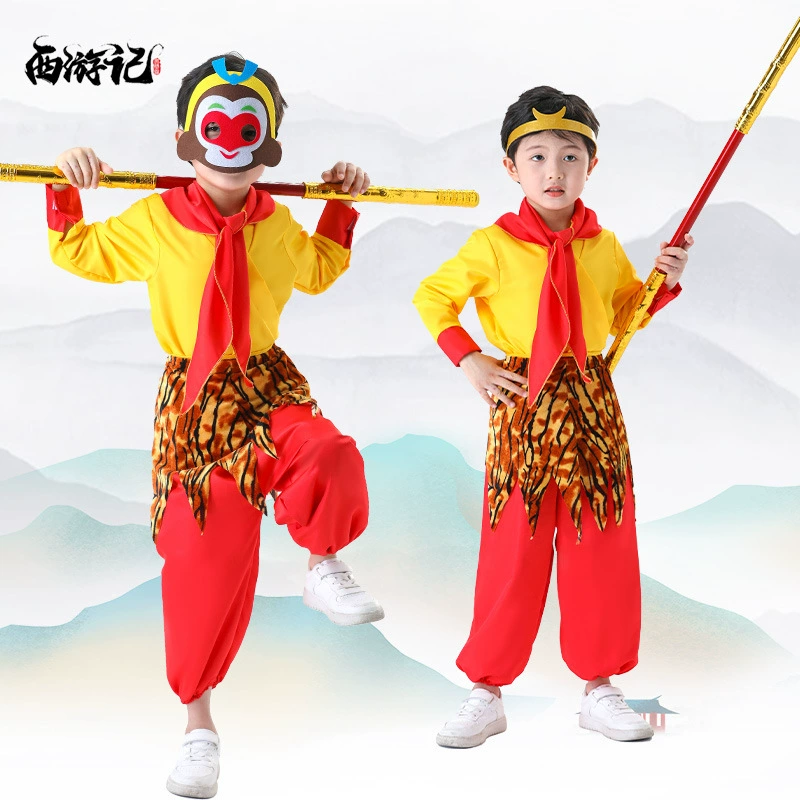 Хэллоуин Sun Wukong Костюм Детское Полное Путешествие на Запад